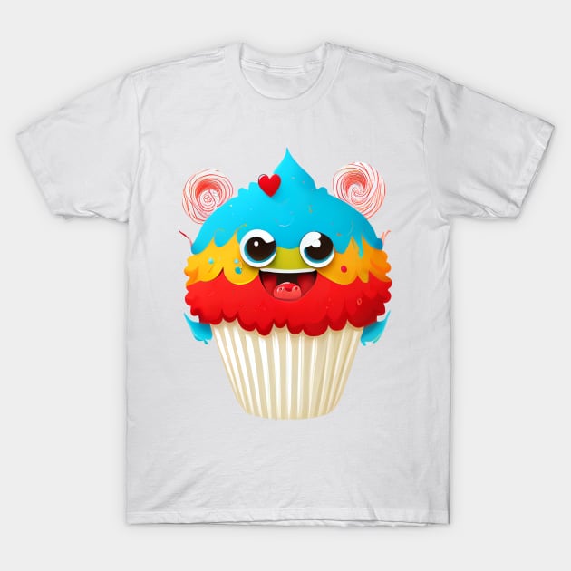 Cupcake Monster T-Shirt by Ink Fist Design